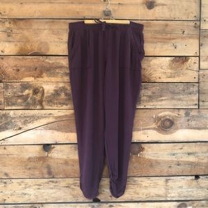 Rewash Burgundy Joggers with Front & Back Pockets